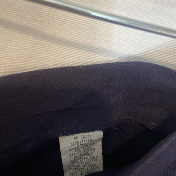 VINTAGE Faux Suede Violet Pants Size Medium Trousers Dress Pants Size 10 - Picture 3 of 6